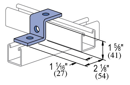 3 HOLE Z SHAPE 1-5/8 ZINC