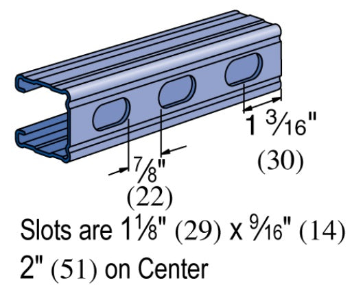 STRUT CHANNEL 1-5/8X10' 14G SLOTTED G90