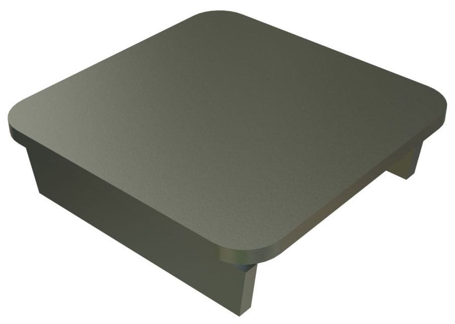 1 5/8 CHANNEL END CAP - STEEL HDG