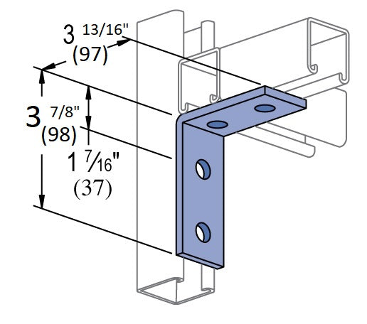 4 HOLE 90° ANGLE 3-7/8X3-13/16 ZINC