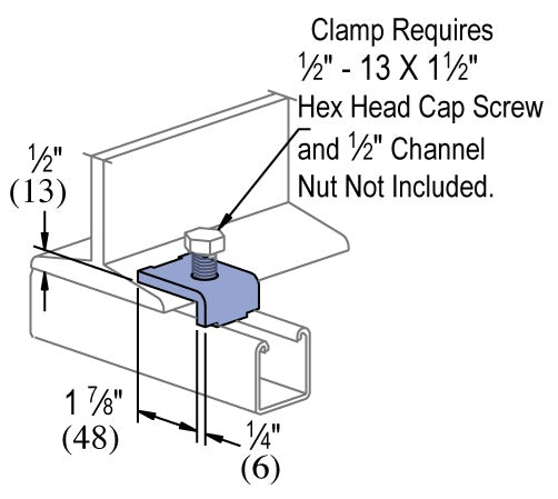 FLANGE STRUT BEAM CLAMP HDG