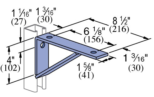 8 1/2 SHELF BRACKET HDG