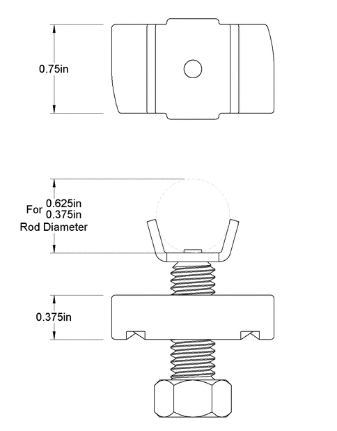 ROD STIFFENER FOR 3/8''-5/8'' ROD