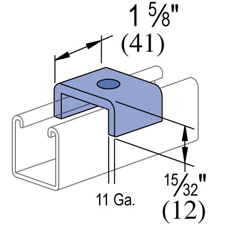 5/8 X 1-5/8 U SADDLE WASHER ZINC