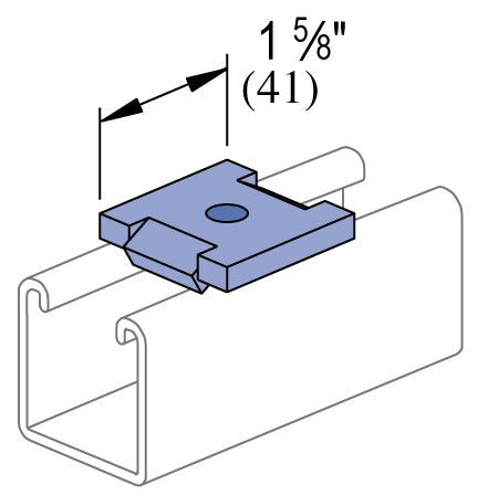 1/4 X 1-5/8 SQUARE WASHER NO TWIST ZINC