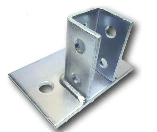 TOP NARROW POST BASE 3-1/2X4X6 ZINC