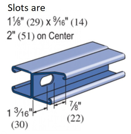 STRUT CHANNEL 7/8X10' 12G BACK-TO-BACK SLOTTED G90