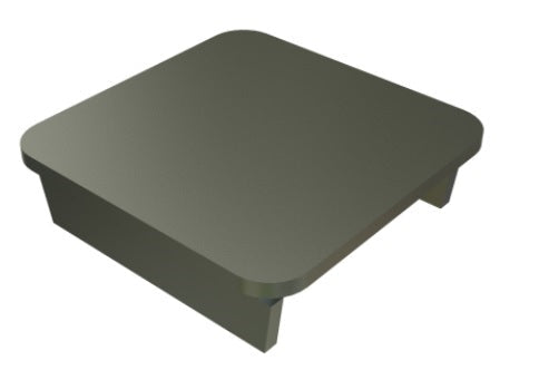 3-1/4 CHANNEL END CAP - STEEL HDG