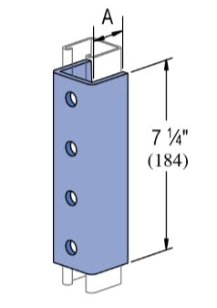 4 HOLE 2 1/2 U SHAPED SPLICE HDG